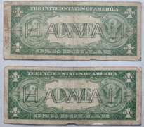2 1935 A  $ 1 Hawaii Emergency Issue Silver Certificates