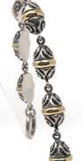 925/14kt Fancy Link Bracelet