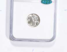 MS66 FB 1943-D Mercury Silver Dime - CAC - Graded NGC