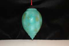 Large Tear Shape Ornament Hand Painted Angel