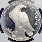 1984-P PCGS MS69 Olympic Dollar And 1984-S Olympics Dollar NGC Gem Proof