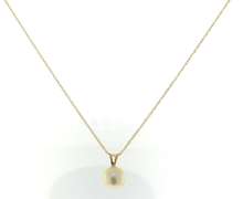 Stunning Pearl Pendant on White Gold Chain