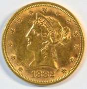 Lovely Near Mint 1882 US $10 Liberty Gold Piece