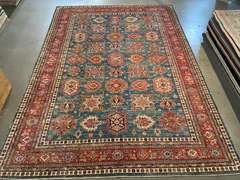 STUNNING FINE SUPER KAZAK RUG 8.9x12