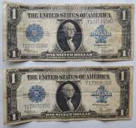 2 1923 Large Size $1 Silver Certificates