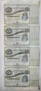 Sheet of 4 $ 5 State Of Louisiana Baby Bonds