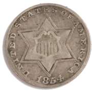 1854 3 Cent Silver
