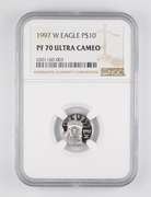 PF70 UCAM 1997-W $10 American 1/10 Oz. .999 Platinum Eagle - NGC