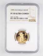 PF70 UCAM 1995-W $10 American Gold Eagle - 1/4 Oz. Fine Gold - NGC