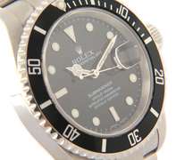 Rolex Submariner Black Bezel on Oyster Bracelet Watch