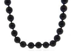Black Onyx Bead Necklace