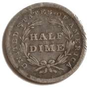 1837 Gobrecht No Star Small Date Half Dime