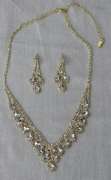 Set Of Fashion Jewelry Neck Lace And Earrings