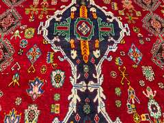 STUNNING PERSIAN SHIRAZ RUG 5.7x8