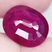 Glistening violet red 10.35ct Ruby