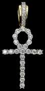NEW Diamond Ankh Cross in Gold