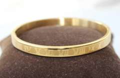 Golden Color Roman Numeral Bracelet