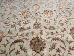 EXQUISITE SILK &WOOL MAHAL DESIGN RUG 9x12