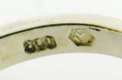 800 Silver Bypass Horse Ring, Size 6