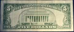 Series 1963 $5 Red Seal Star Note Fancy Serial Number (02000222)