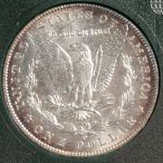 1902 O Frosty White Toned Rim Unc Morgan Dollar