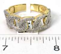 Brand New: Diamond Loop Band Ring in Gold