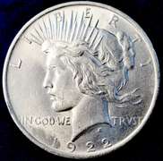1922 Brilliant Uncirculated Peace Dollar