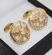 Handsome Pair Jeweled Style Cufflinks By Carelli