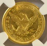 Blazing Choice BU 1907 US $2.50 Liberty Gold. NGC MS62