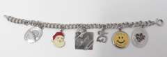 Vintage Sterling Silver Charm Bracelet