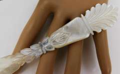 Beautiful Antique Carved Mother of Pearl Letter Opener