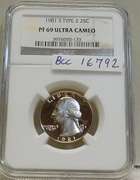 1981-S Type 2 PROOF Wash Qtr NGC PR-69-UC