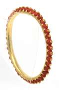 Impressive 21kt Coral Bangle Bracelet
