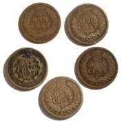 1859 1863 1864 CN 1864 1865 Indian Cents