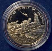 World War II 50th Anniversary Commemorative Coins. Two-Coin Proof Set.