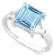 3.00 CT BABY SWISS BLUE TOPAZ & DIAMOND 925 STERLING SILVER RING