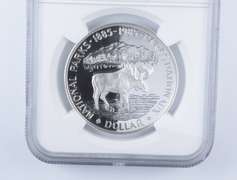 PF70 UCAM 1985 Canada $1 Silver - National Parks Centennial - NGC