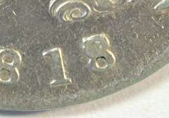 Scarce 1818/7 Capped Bust Half Dollar. Appealing