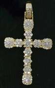 Beautiful Diamond Cross Pendant in Gold