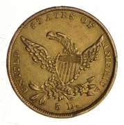 1838 $5.00 Classic Head Gold Half Eagle