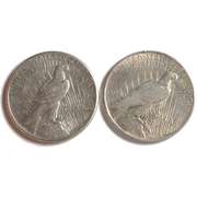 1927 P & D Peace Dollars