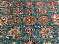 STUNNING FINE SUPER KAZAK RUG 8.9x12