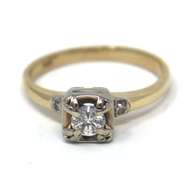 Vintage Yellow Gold Diamond Ring