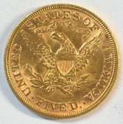 Fully struck BU 1884-P US $5 Liberty Gold Piece