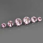 Whisper pink 1.07ct Spinel set with graduated sizes!