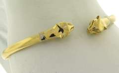 Outstanding 18kt Panther Bangle Bracelet