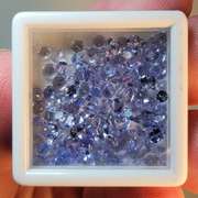 Large 10.02ct set of Tanzanite with vibrant colors