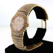 Very Rare and Collectable18kt Yellow Gold Diamond and Ruby Piaget Tanagra Watch