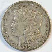 Better date 1903-S Morgan Silver Dollar in Choice VF+