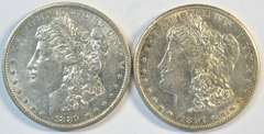 Real flashy 1889-O & 1897-S Morgan Silver Dollars